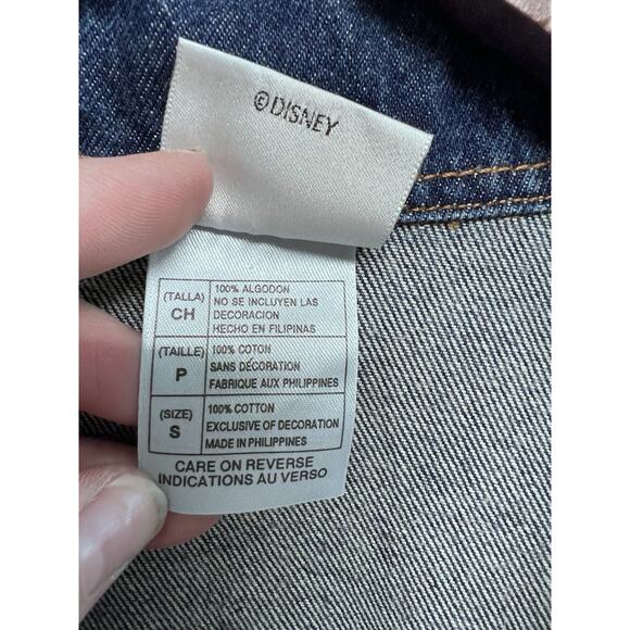 Vintage Disney Store Mickey Mouse Y2K 2000 Jean Jacket Mens Small Oversized - Picture 5 of 12